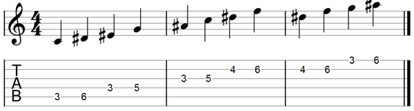 Check notation for note sequence.