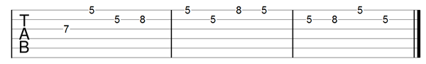 Check notation for sequence of notes.